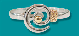 Large Silver & Gold Hurricane Bracelet