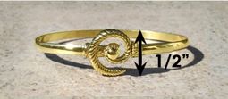 #308 Hurricane Bracelet twisted 14k Gold