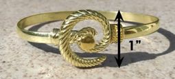 #306 Hurricane Bracelet twisted 14k Gold