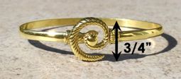 #307 Hurricane Bracelet twisted 14k Gold