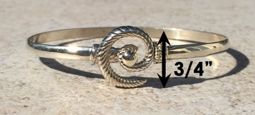 #301 Hurricane Bracelet twisted Sterling Silver