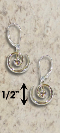 #230 Hurricane Earrings Sterling Silver