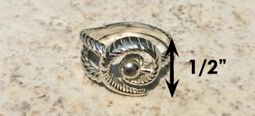 #323 Hurricane Ring twisted Sterling Silver
