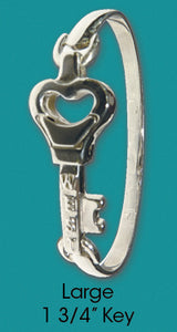 #110 Bangle with Large Key<br>Key West Love Bracelet