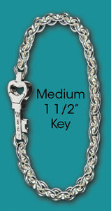 #106 Chain with Medium Key<br>Key West Love Bracelet