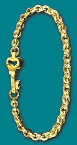 #102 Large All 14k Gold Key West Love Bracelet - Call For Pricing